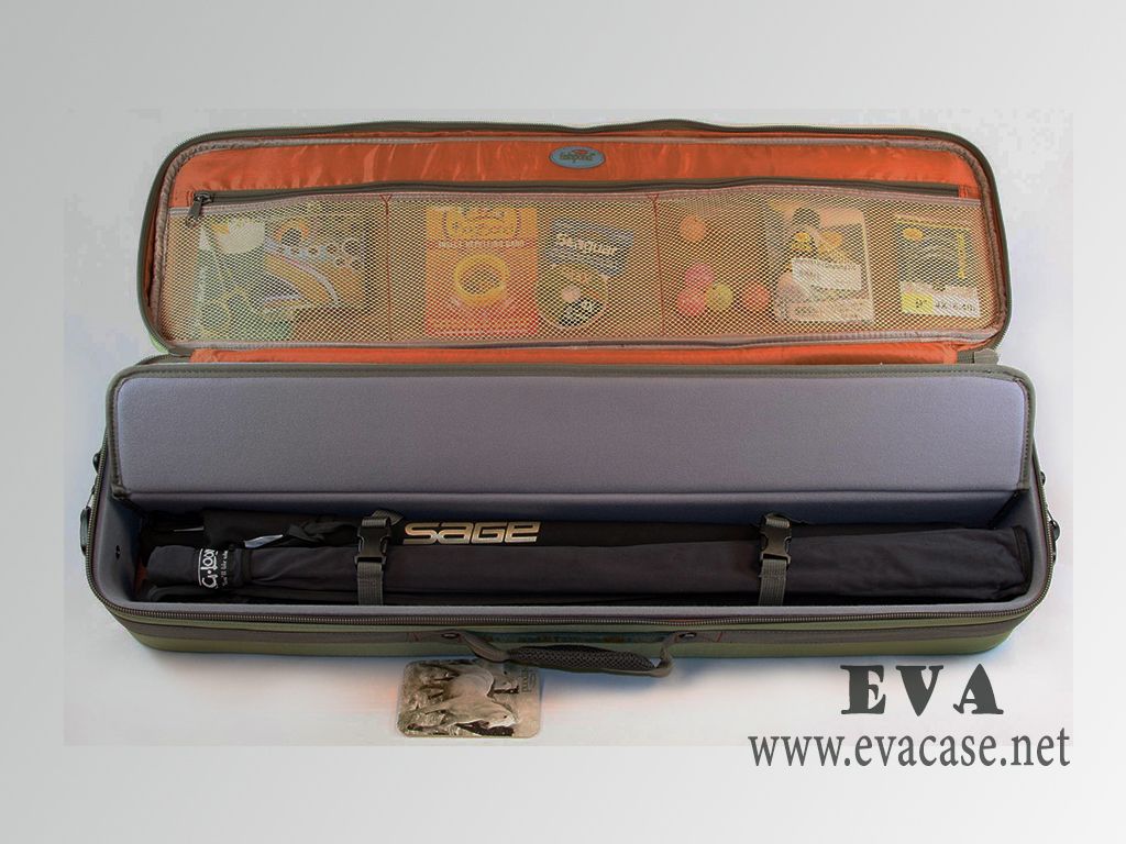 Fishpond hard shell spinning rod and reel travel case with molded